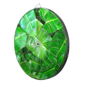 Groene bladeren Palmblad tropisch gebladerte oerwo Dartbord (Voorkant Rechts)