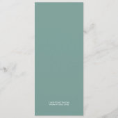 Groene bladeren Robuuste kaarten voor het menu Bin (Achterkant)