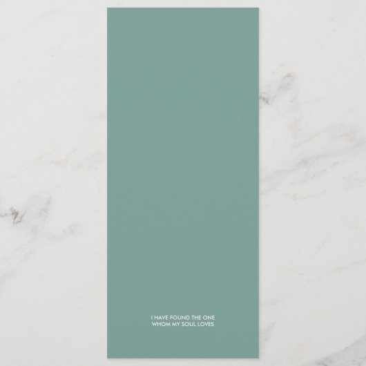 Groene bladeren Robuuste kaarten voor het menu Bin (Achterkant)