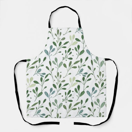 Groene bladeren schort (Voorkant)