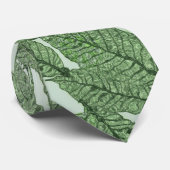 Groene bladeren stropdas (Opgerold)