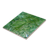 Groene bladeren tegeltje (Zijkant)