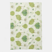 Groene bladeren theedoek (Verticaal)