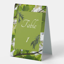 Groene bladeren Trouwtafel Tent Teken