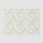 Groene Bladeren Verjaardag Tissuepapier (Voorkant)