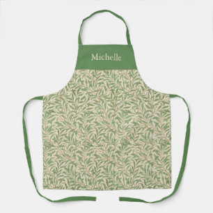 Groene bladeren Vintage William Morris Wilgen Tak Schort