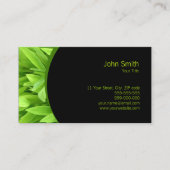 Groene bladeren visitekaartje (Voorkant)