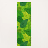 Groene bladeren yoga mat. yogamat (Voorkant)