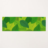 Groene bladeren yoga mat. yogamat (Voorkant (horizontaal))