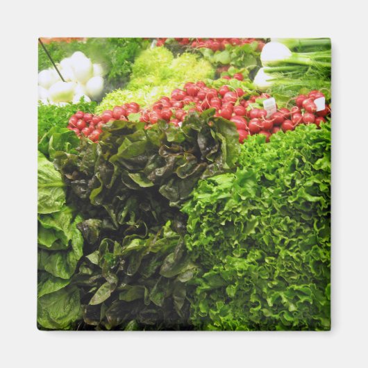 Groene bladgroentemmer magneet (Voorkant)