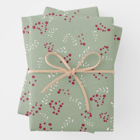 Groene bladlaurel, gebladerte inpakpapier vel (In situ)