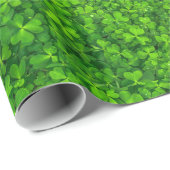 Groene bladluiken met waterdruppels cadeaupapier (Rol Hoek)