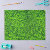 Groene bladluiken met waterdruppels tissuepapier (Craft)