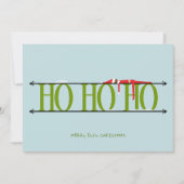 Groene & Blauwe Elf Shenanigans Bedrijf Kerstmis Feestdagenkaart (Voorkant)