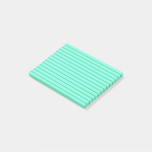 Groene blauwe lijn post-it® notes (Schuin)