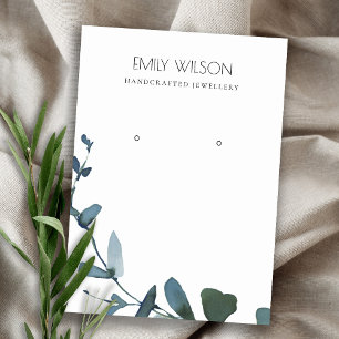 GROENE BLAUWE MUNTEN EUCALYPTUS FOLIAGE EARING DIS VISITEKAARTJE