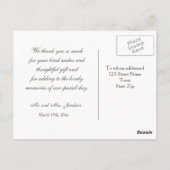 Groene blauwe pauwenveren Bedankt Briefkaart (Achterkant)