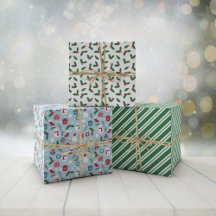 Groene blauwe rode luie kerstpatronen