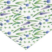  groene blauwe Waterverf Floral Korte Tafelloper (Hoek)