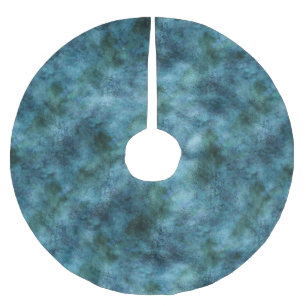 Groene Blauwgroen Aqua Blue Earth Ocean Marble Abs Kerstboom Rok