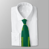 Groene Blauwgroen Keep Calm and Jouw tekst Union-a Stropdas (Gebonden)
