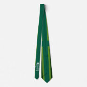 Groene Blauwgroen Keep Calm and Jouw tekst Union-a Stropdas (Achterkant)