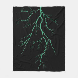 Groene bliksem fleece deken