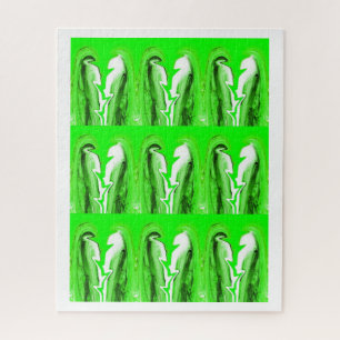 Groene bliksem legpuzzel