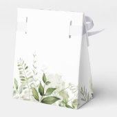 Groene Bloem Gouden Baby Shower Favor Doos Bedankdoosjes (Achterkant)