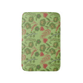 Groene bloem, naadloos patroon, tak, blad badmat (Voorkant Verticaal)