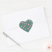 Groene Bloem roze patroonpatroon Sticker (Envelop)