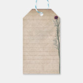 Groene Bloemen: betoverde tuin Cadeaulabel (Achterkant)