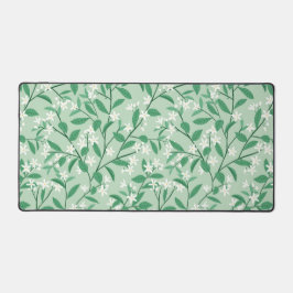 Groene bloemen botanische esthetiek bureaumat