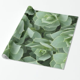 Groene bloemen cadeaupapier