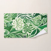 Groene bloemen,  design bad handdoek (Handdoek)