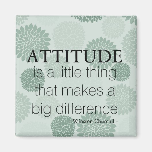 Groene bloemen houding is magneet (Voorkant)