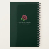 Groene Bloemen Modern Planner (Achterkant)