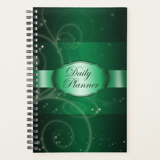 Groene Bloemen Modern Planner (Voorkant)