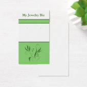 Groene Bloemen Oorbel Kaarten Visitekaartje (Bureau)