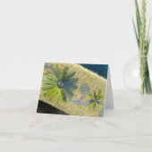 Groene Bloemen & Wijnstok Kaart (Voorkant)