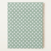 Groene bloemenplanner planner (Achterkant)