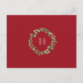 Groene Bloemenslingers 40ste Verjaardag Save the D Briefkaart (Achterkant)