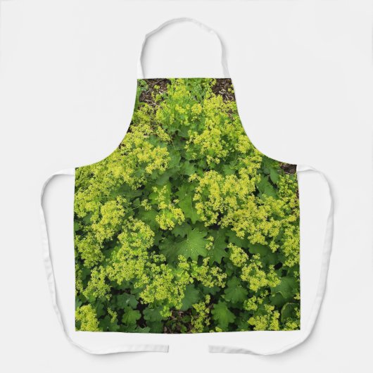 Groene bloementuin schort (Voorkant)