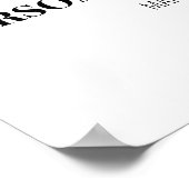 Groene Bloemige Trouwprogramma Poster (Hoek)