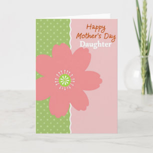 Groene Bloemkaart Met Stippen Kaart