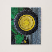 Groene Boerderij tractorband Legpuzzel (Verticaal)