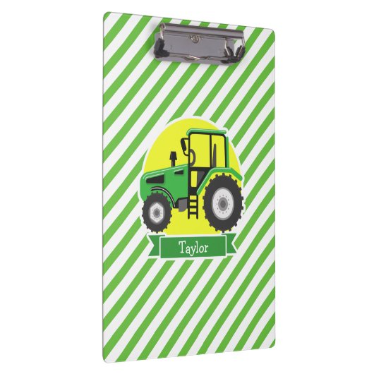 Groene Boerderijen Tractor met Geel; Groen & Wit Klembord (Rechts)