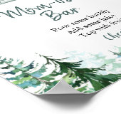 Groene boerenveer Dieren Momosa Bar Sign Poster (Hoek)