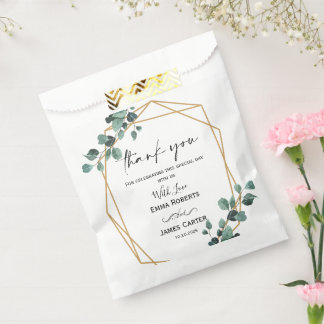 Groene Boho Blad Favor Dozen Bedankzakje