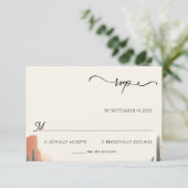 Groene Boho blad woestijn cactussen succulent brui RSVP Kaartje (Staand voorkant)